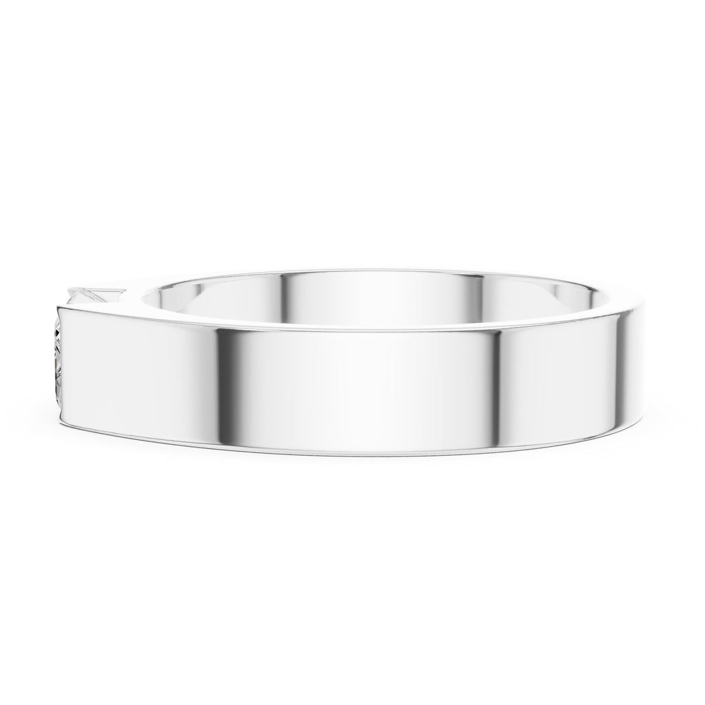 The Horizon Emerald-Cut Band 1.02ct White Gold