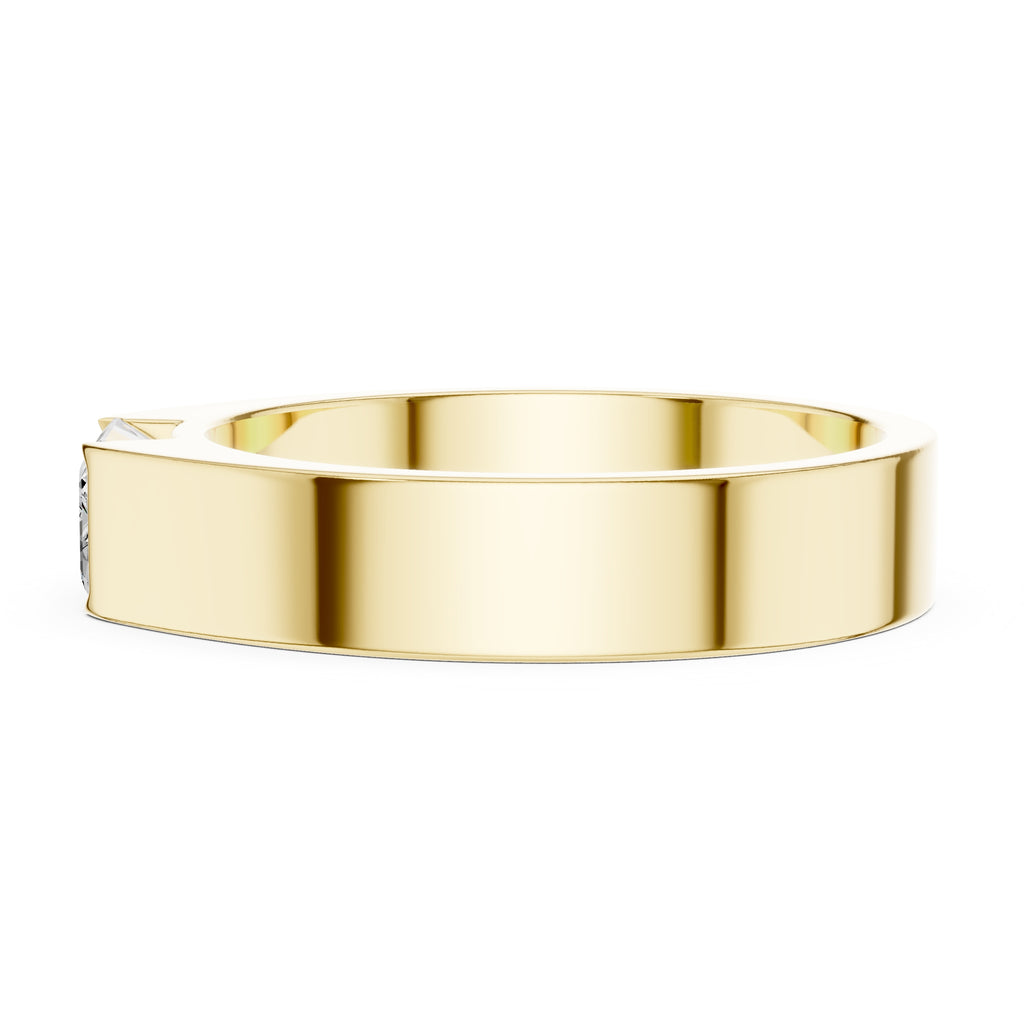 The Horizon Emerald-Cut Band 1.02ct Yellow Gold