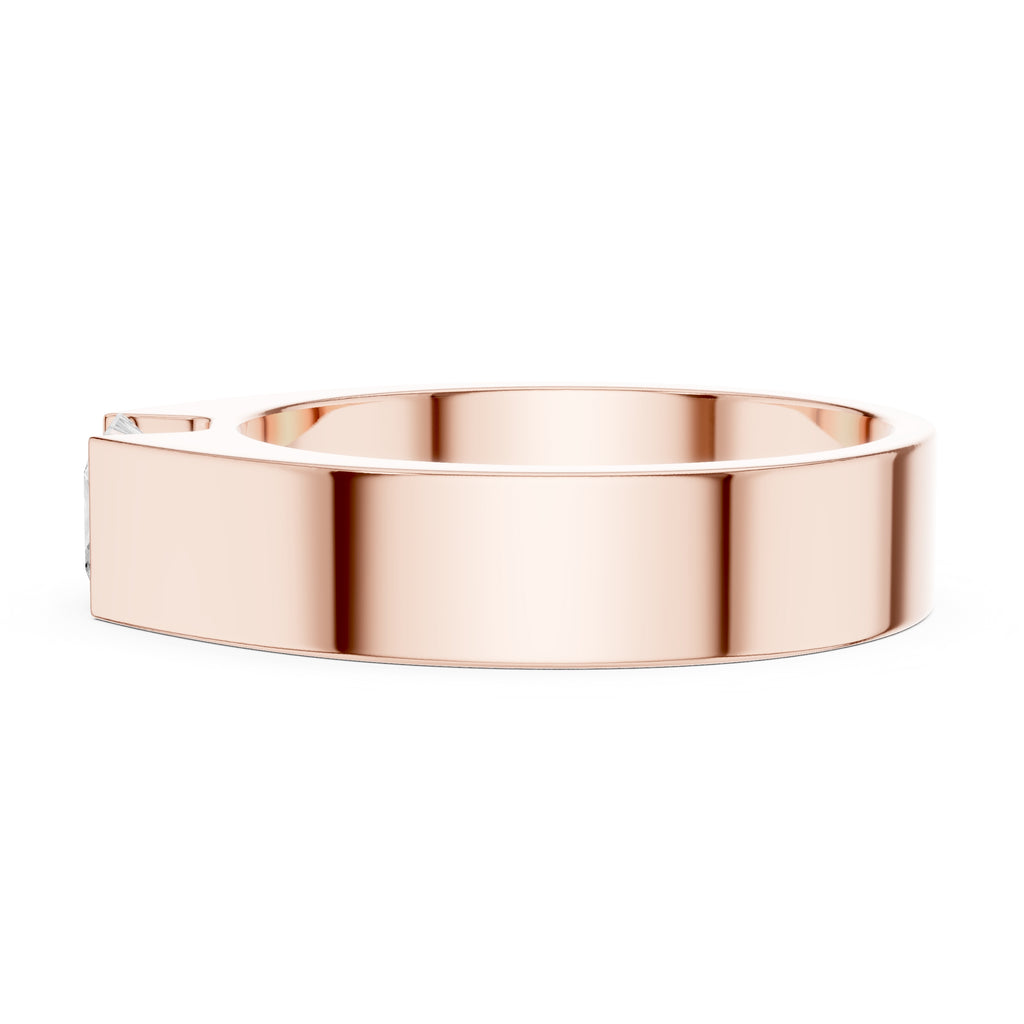 The Monolith Princess-Cut Band 1ct Rose Gold