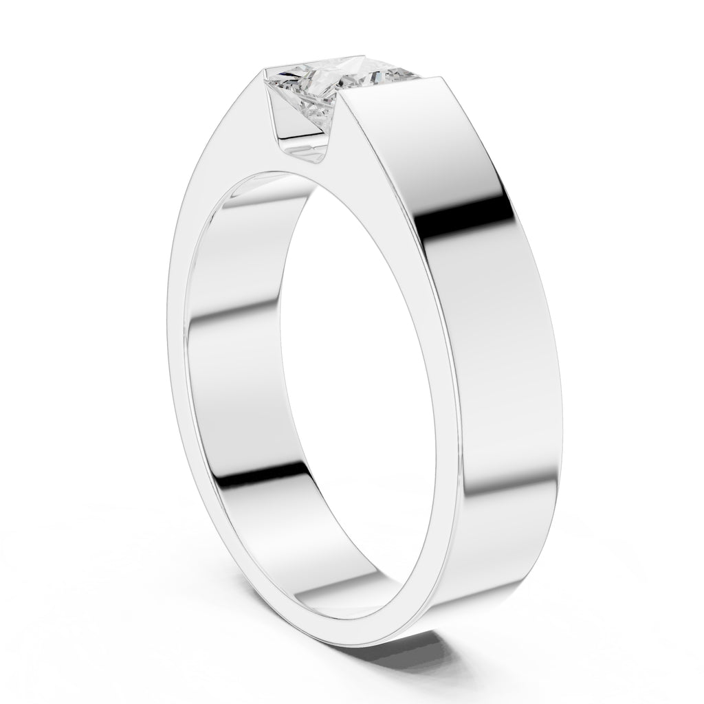 The Monolith Princess-Cut Band 1ct White Gold