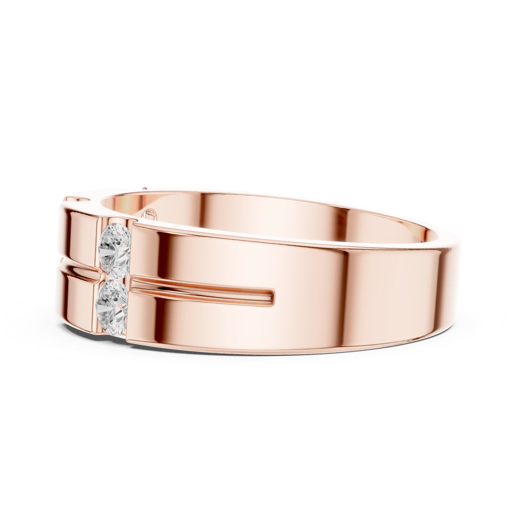 The Meridian Bridge Band Rose Gold