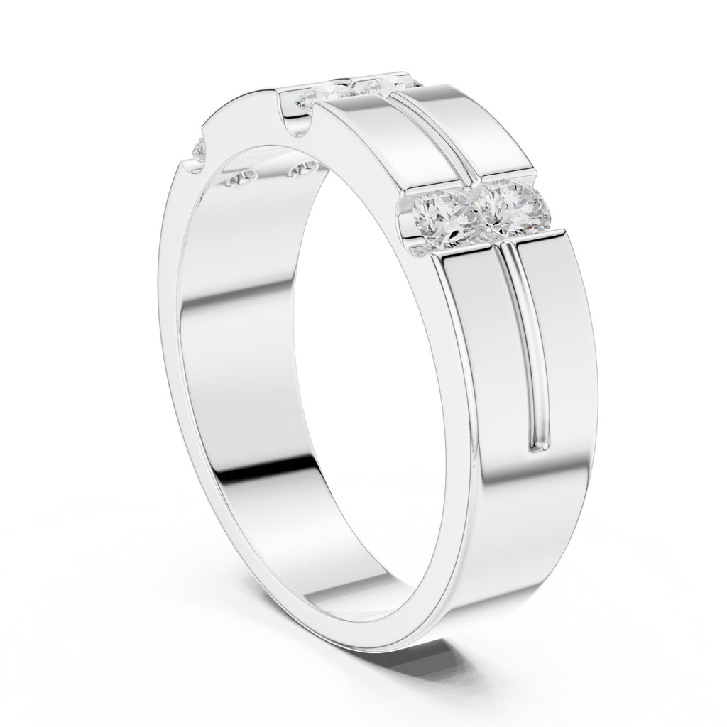 The Meridian Bridge Band White Gold
