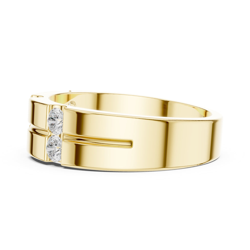 The Meridian Bridge Band Yellow Gold