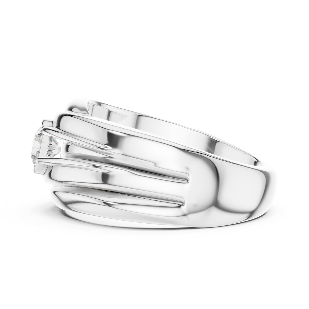 The Dune Sculpted Solitaire 0.5ct White Gold