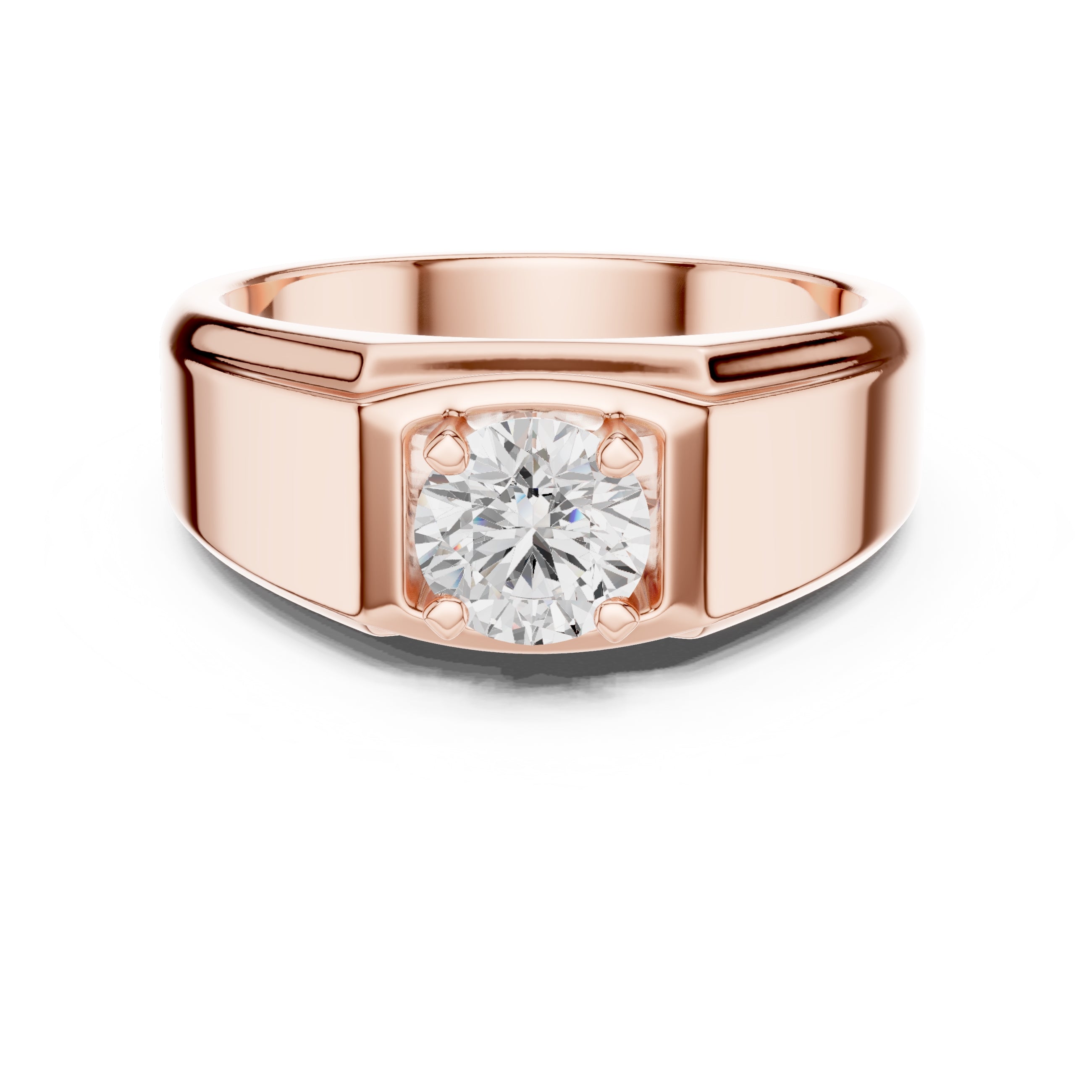 The Sovereign Diamond rING 1ct Rose Gold