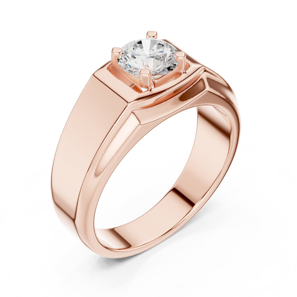 The Sovereign Diamond rING 1ct Rose Gold