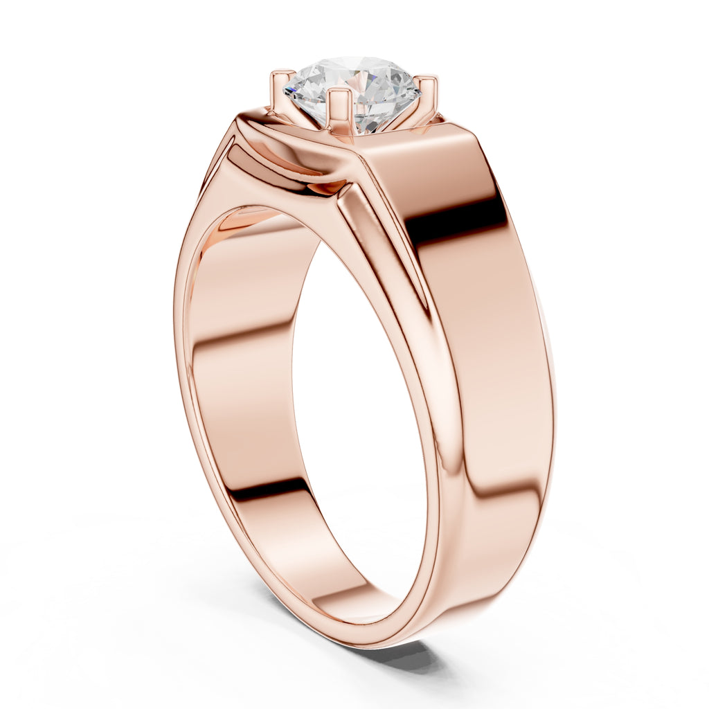 The Sovereign Diamond rING 1ct Rose Gold