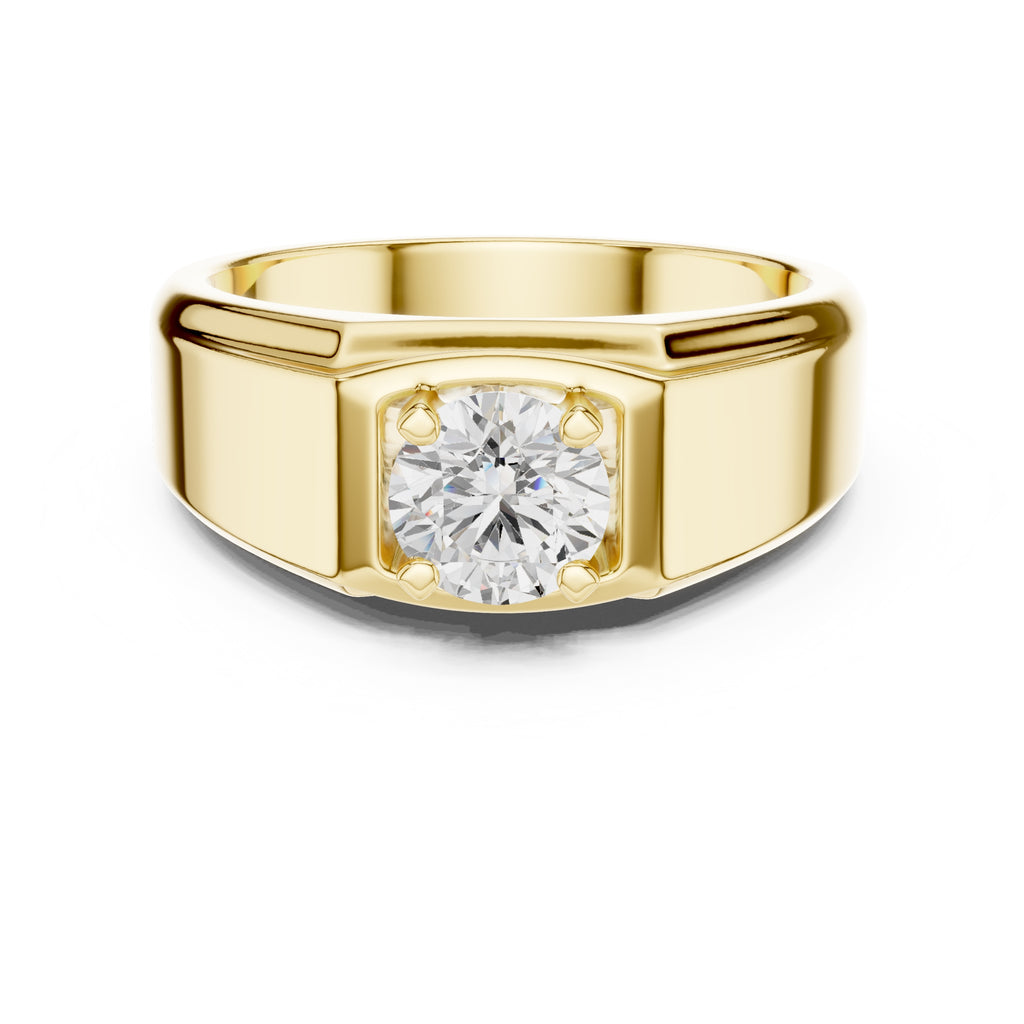 The Sovereign Diamond rING 1ct Yellow Gold