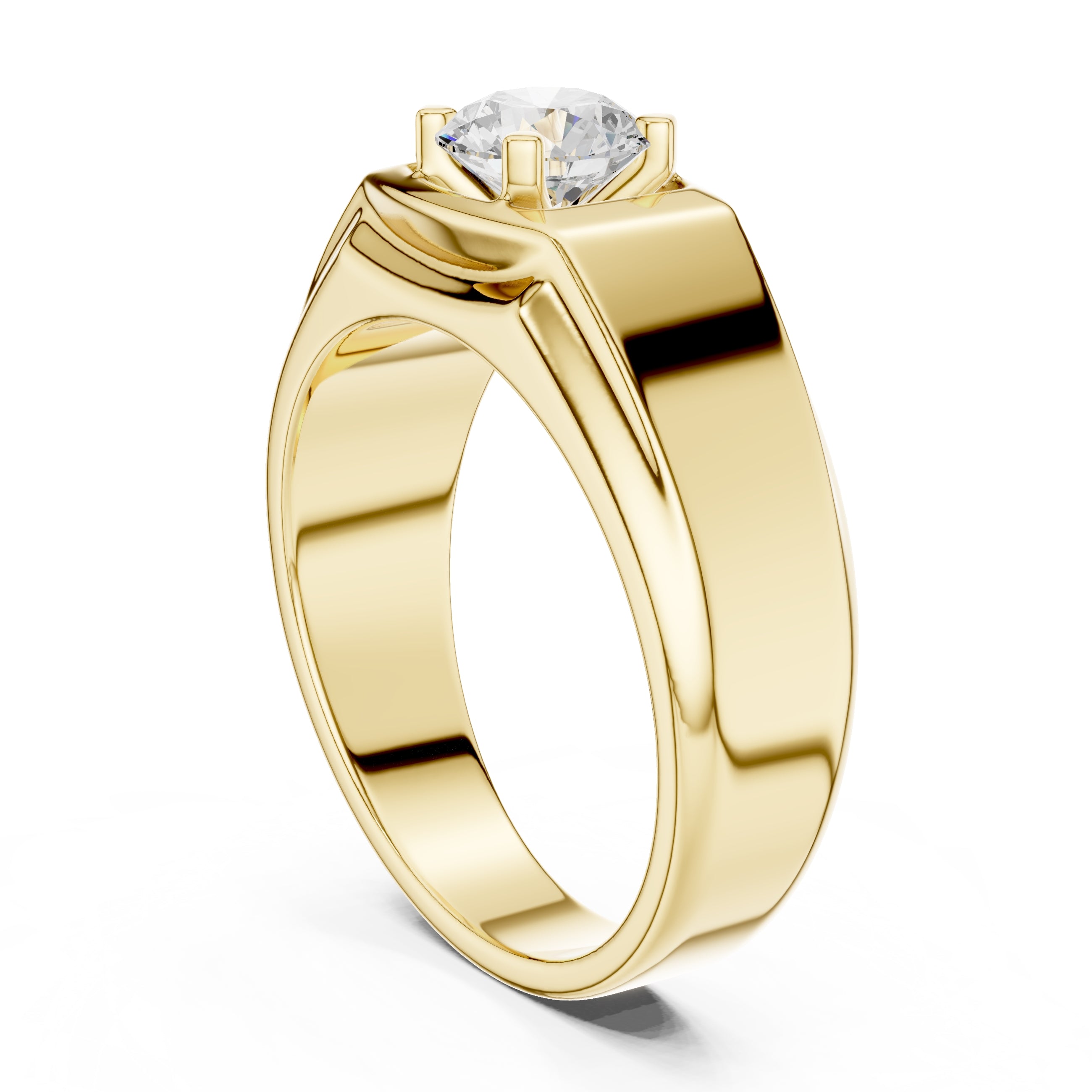 The Sovereign Diamond rING 1ct Yellow Gold