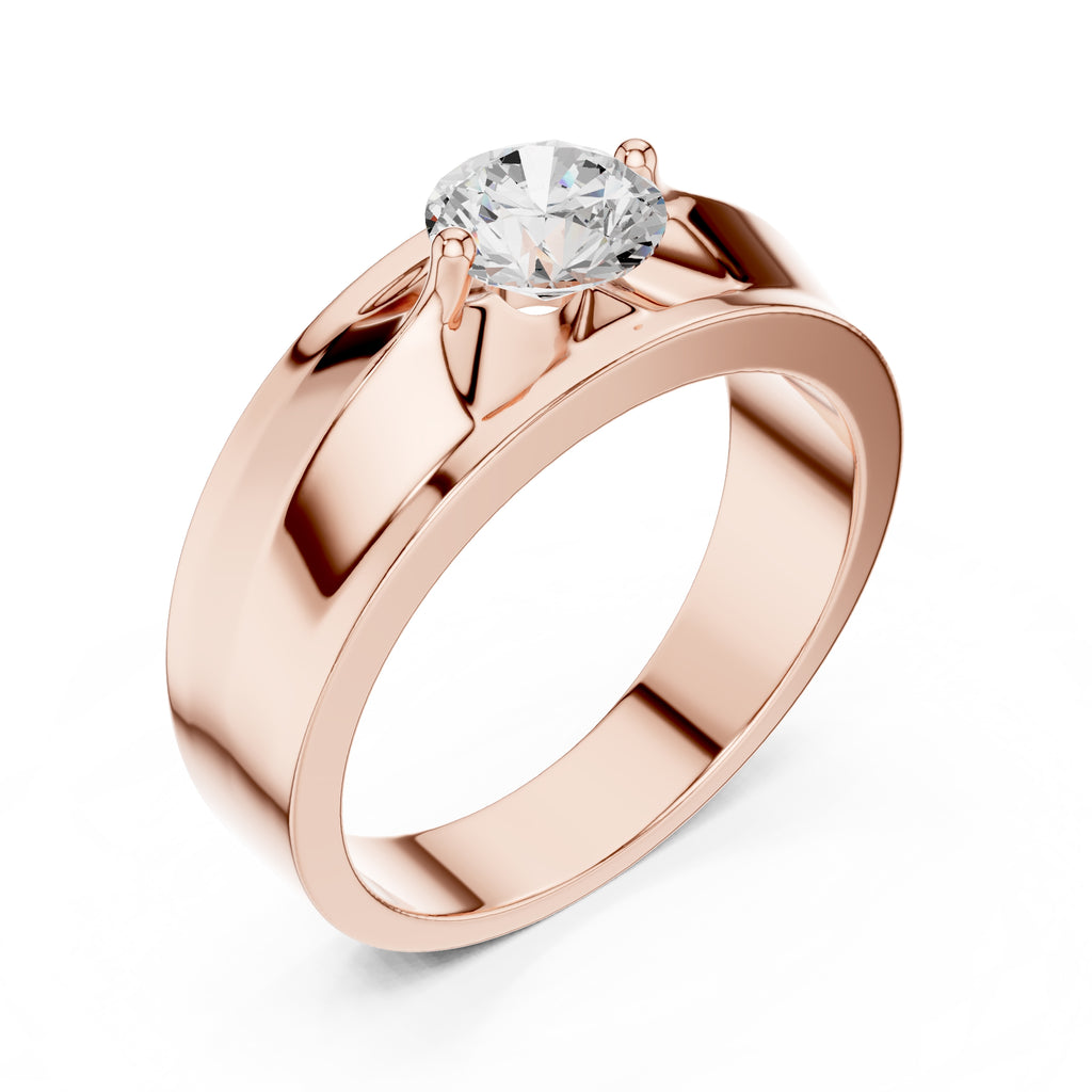 The Unity Four-Prong Band 0.85ct Rose Gold
