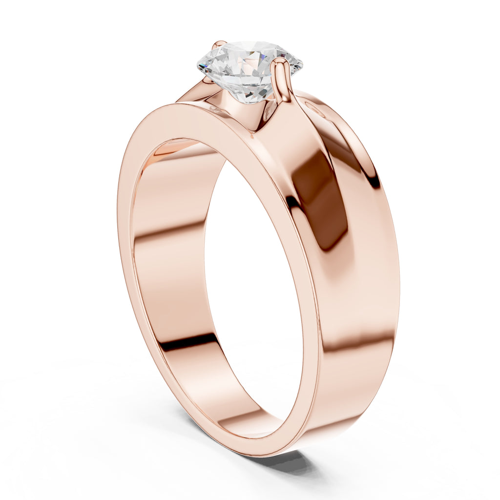 The Unity Four-Prong Band 0.85ct Rose Gold