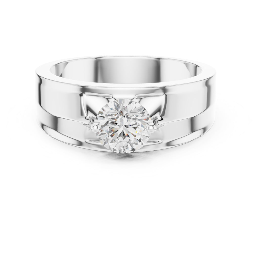 The Unity Four-Prong Band 0.85ct White Gold