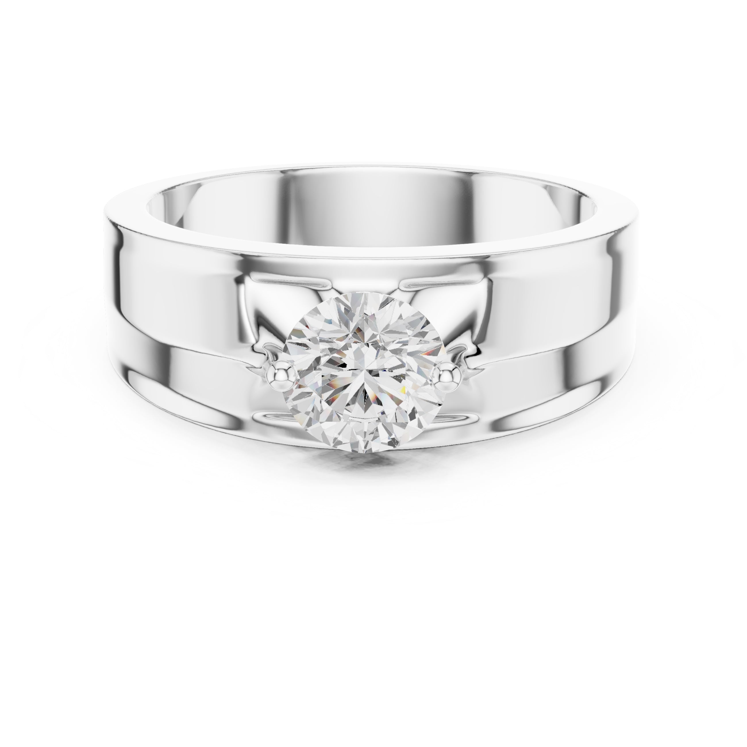 The Unity Four-Prong Band 0.85ct White Gold