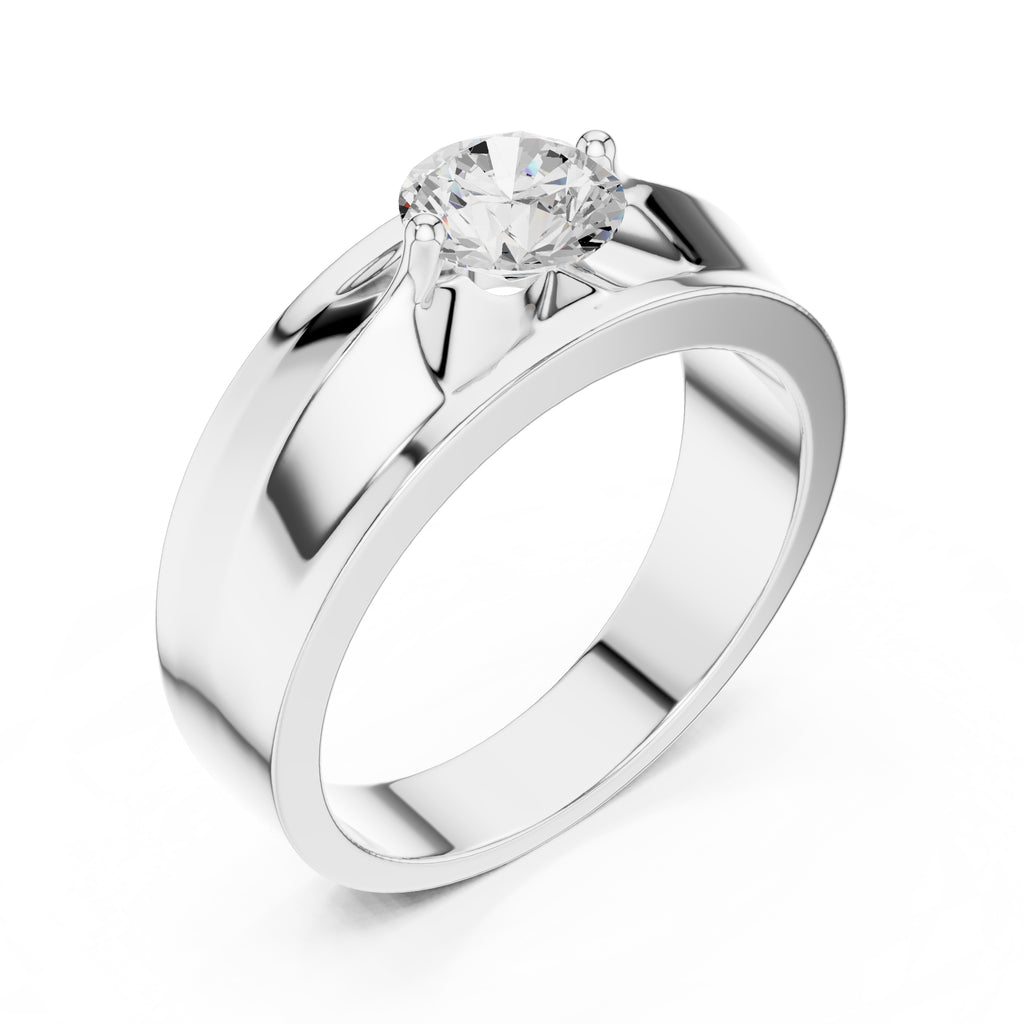 The Unity Four-Prong Band 0.85ct White Gold
