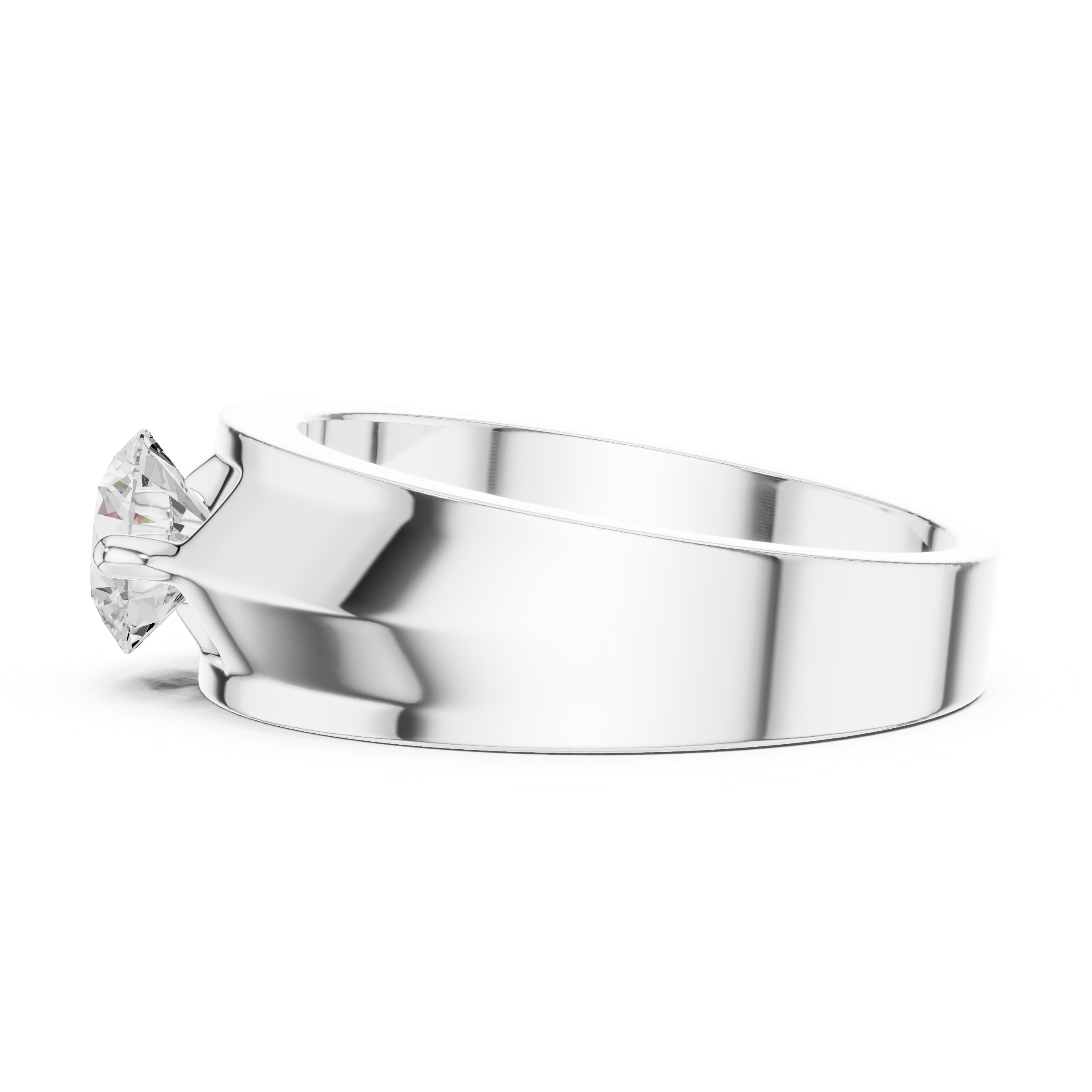The Unity Four-Prong Band 0.85ct White Gold