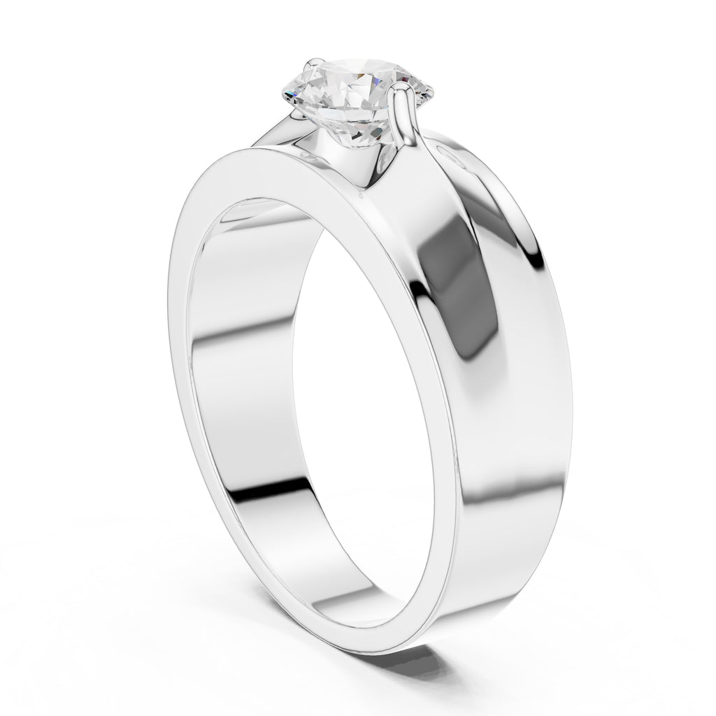 The Unity Four-Prong Band 0.85ct White Gold