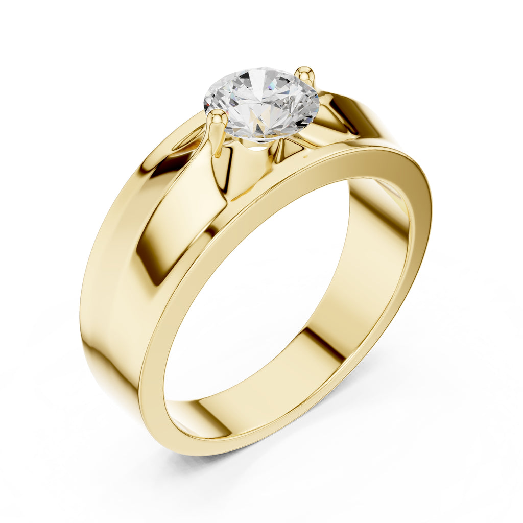 The Unity Four-Prong Band 0.85ct Yellow Gold