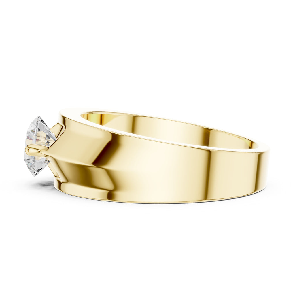 The Unity Four-Prong Band 0.85ct Yellow Gold