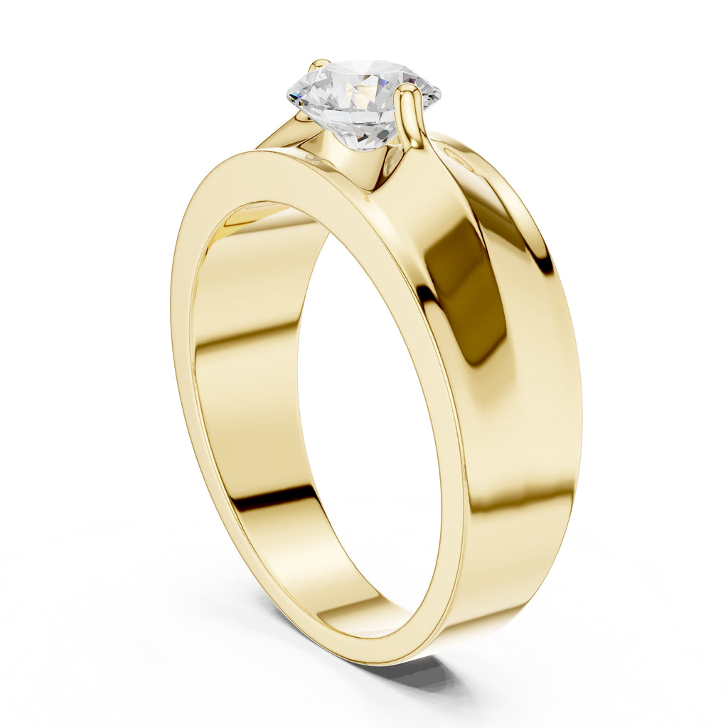 The Unity Four-Prong Band 0.85ct Yellow Gold