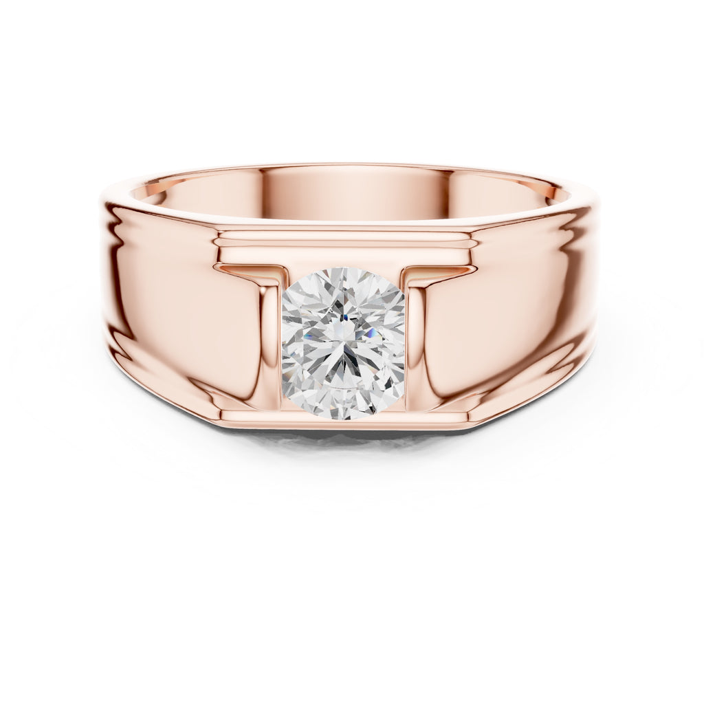The Apex Architectural Ring 1ct Rose Gold