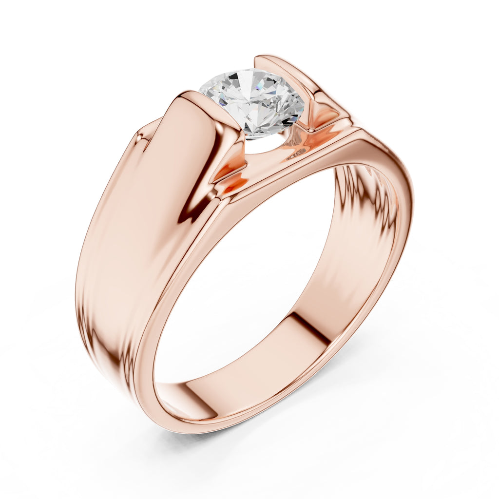 The Apex Architectural Ring 1ct Rose Gold