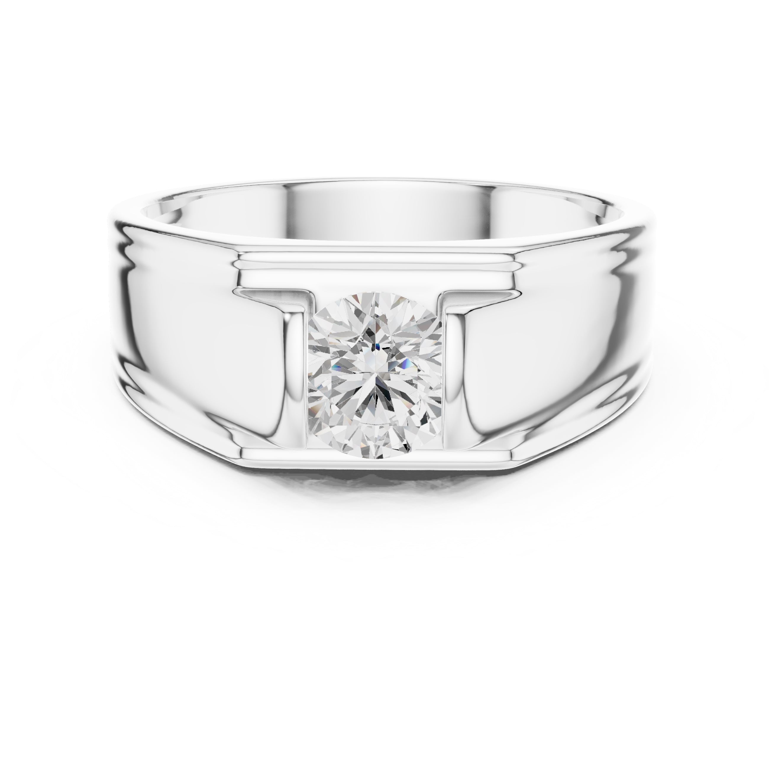 The Apex Architectural Ring 1ct White Gold