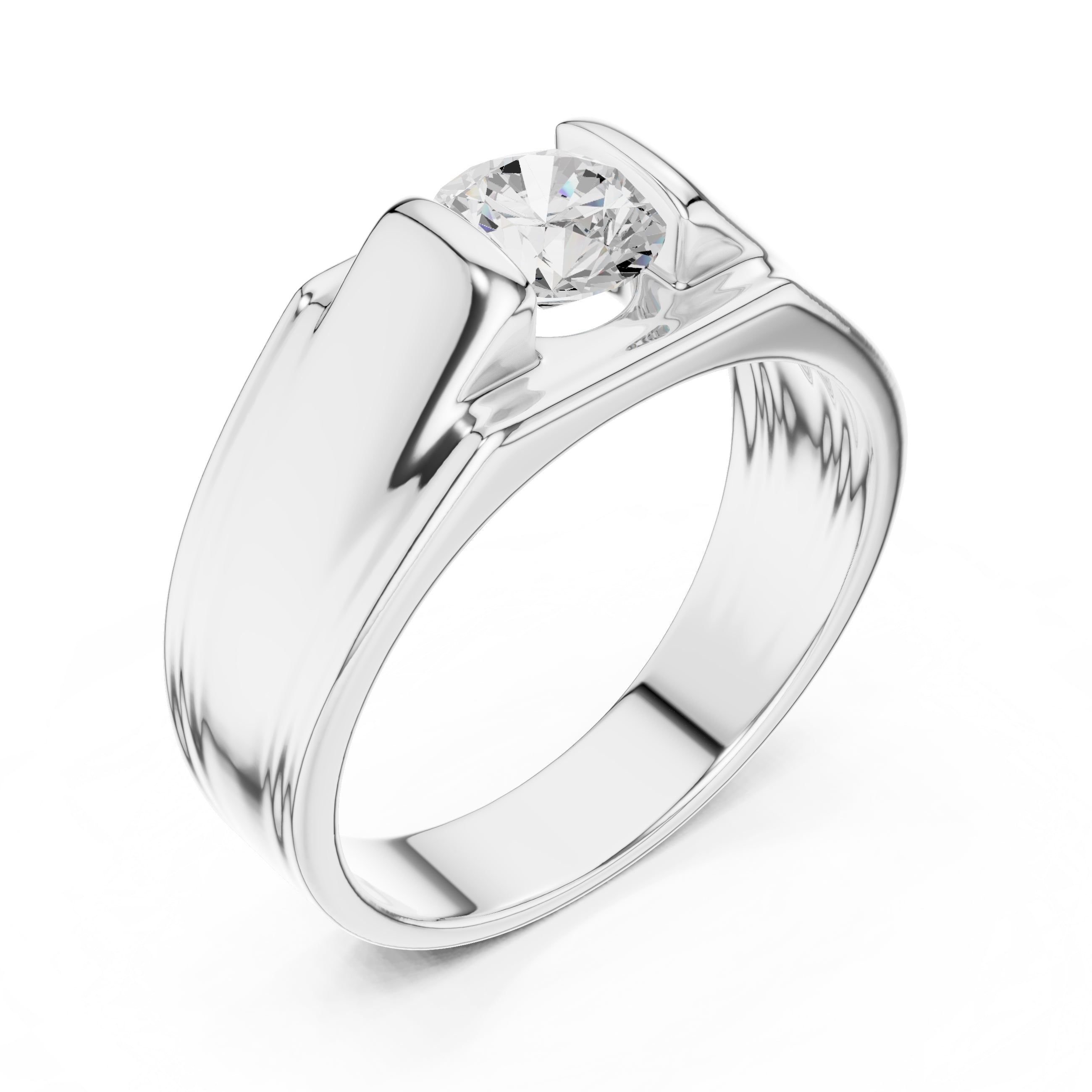 The Apex Architectural Ring 1ct White Gold