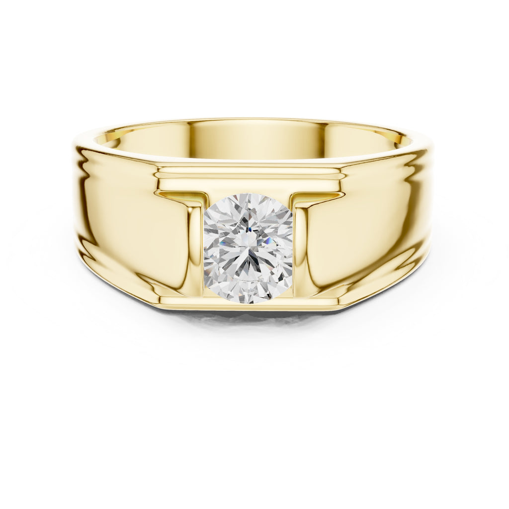 The Apex Architectural Ring 1ct Yellow Gold
