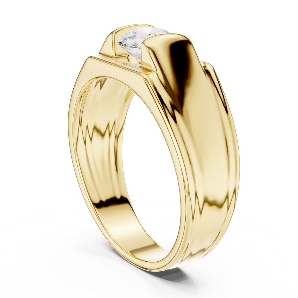 The Apex Architectural Ring 1ct Yellow Gold