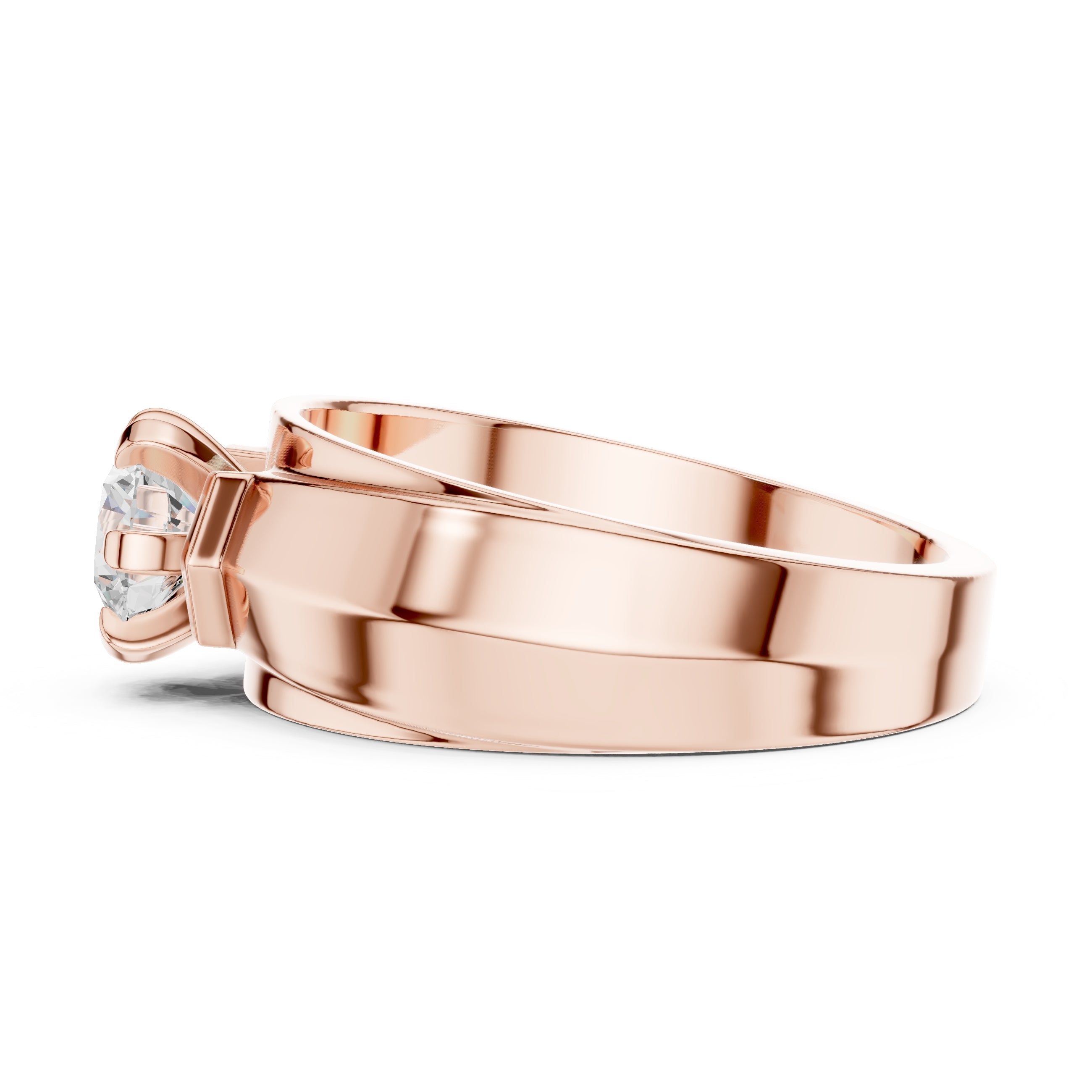 The Empire Claw Band 0.85ct Rose Gold
