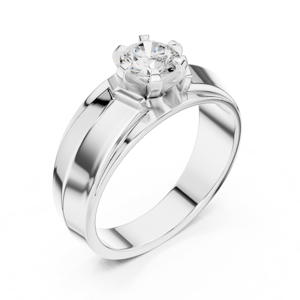The Empire Claw Band 0.85ct White Gold