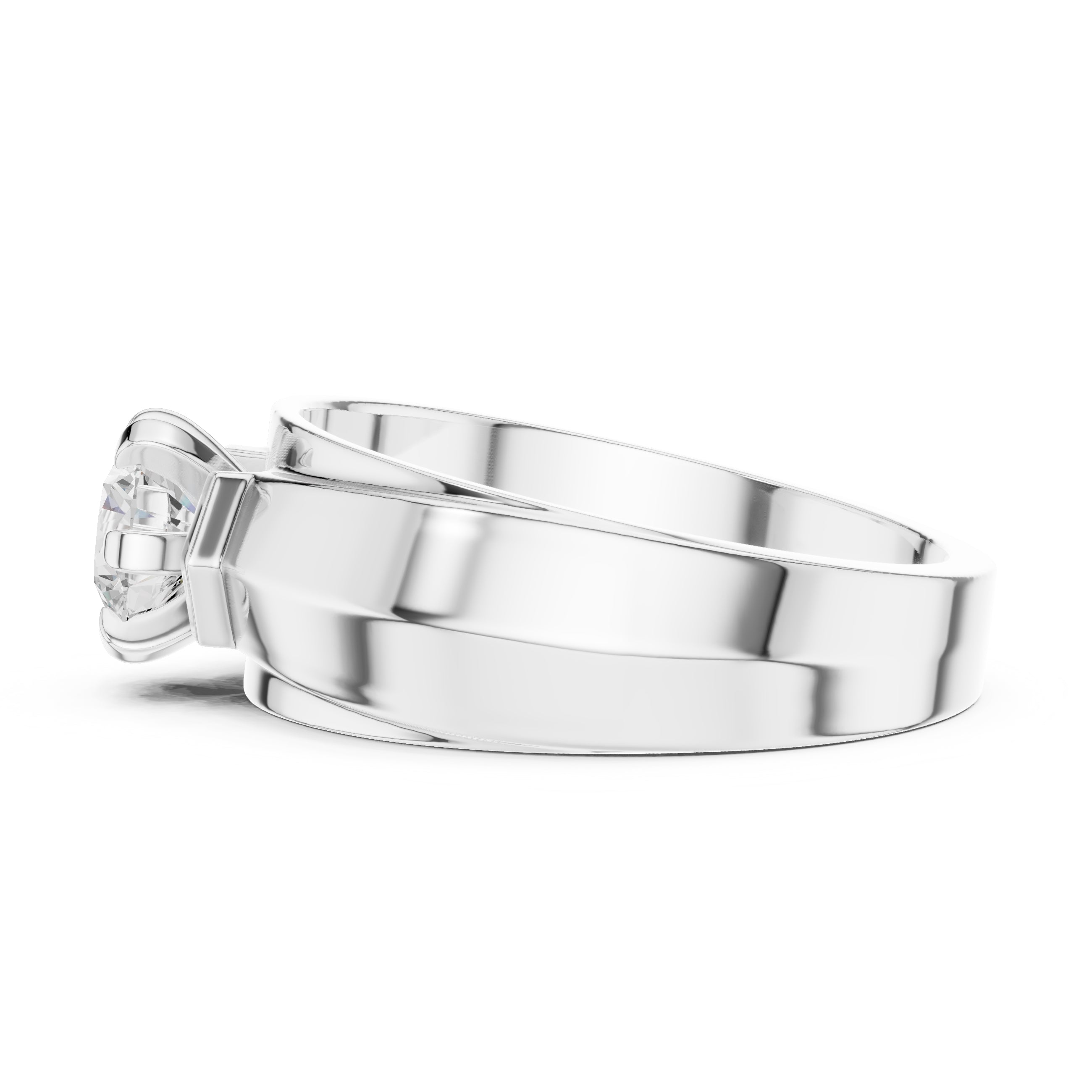 The Empire Claw Band 0.85ct White Gold
