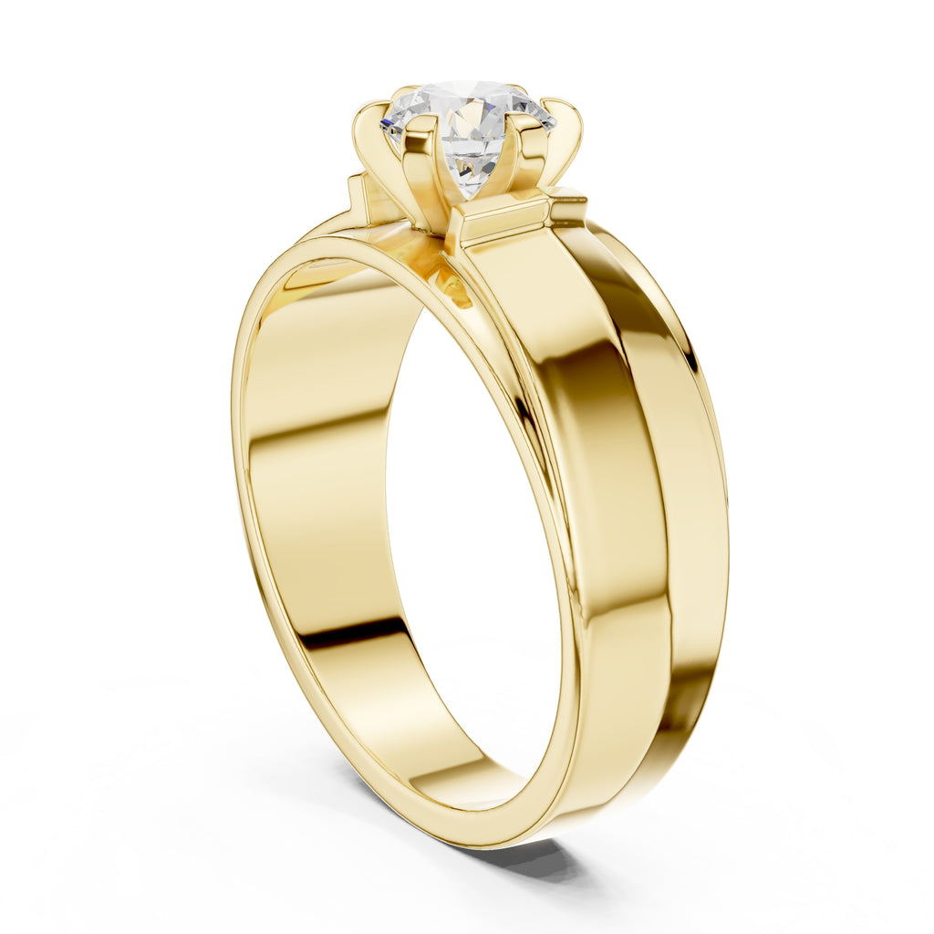 The Empire Claw Band 0.85ct Yellow Gold