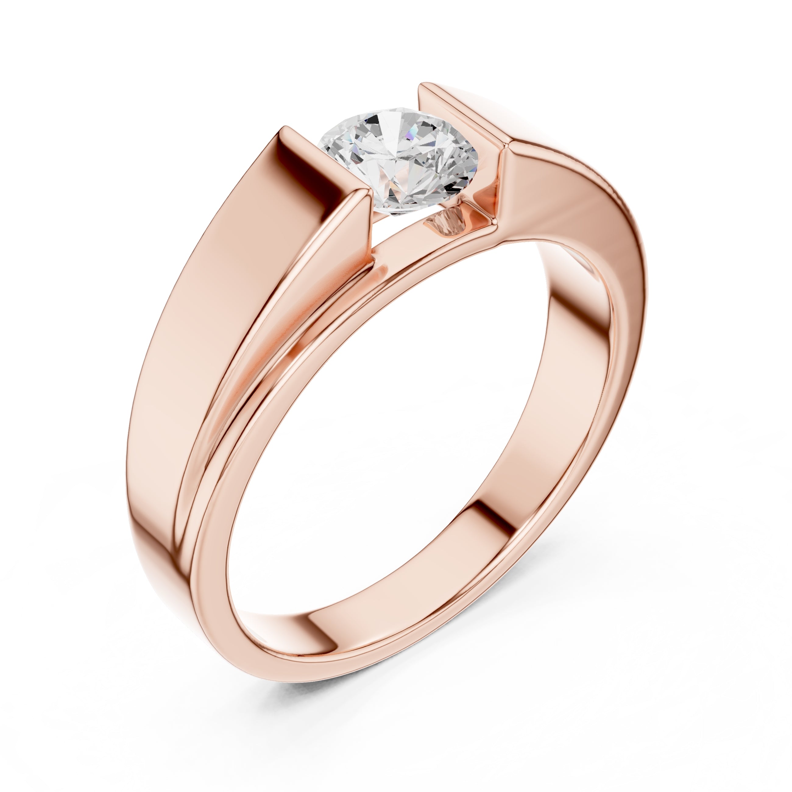 The Nexus Tension Band 0.85ct Rose Gold