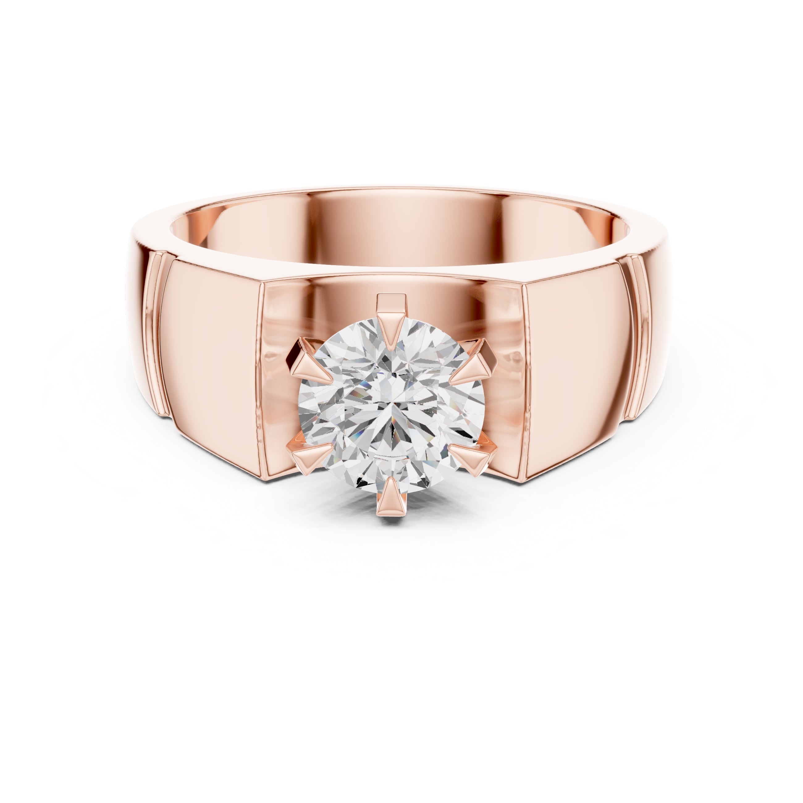 The Regal Crest Ring 1.5ct Rose Gold