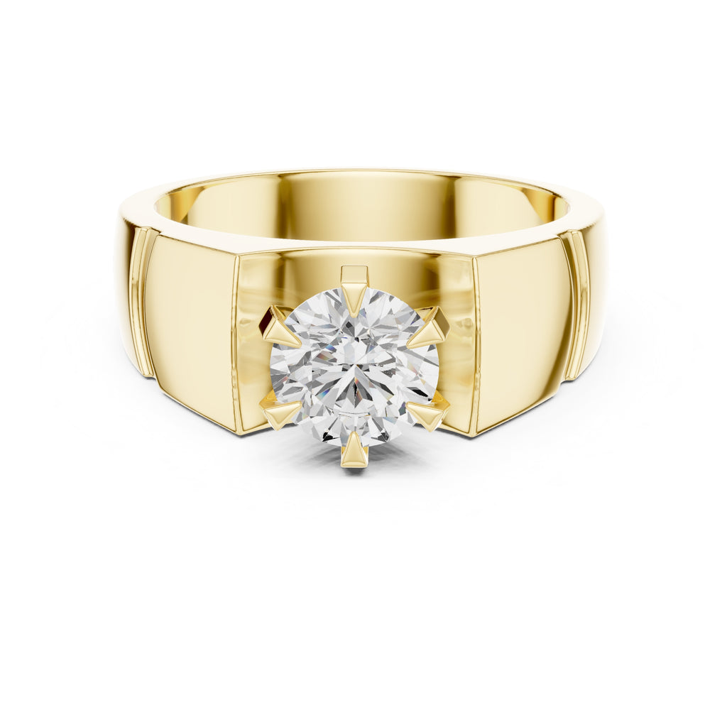 The Regal Crest Ring 1.5ct Yellow Gold