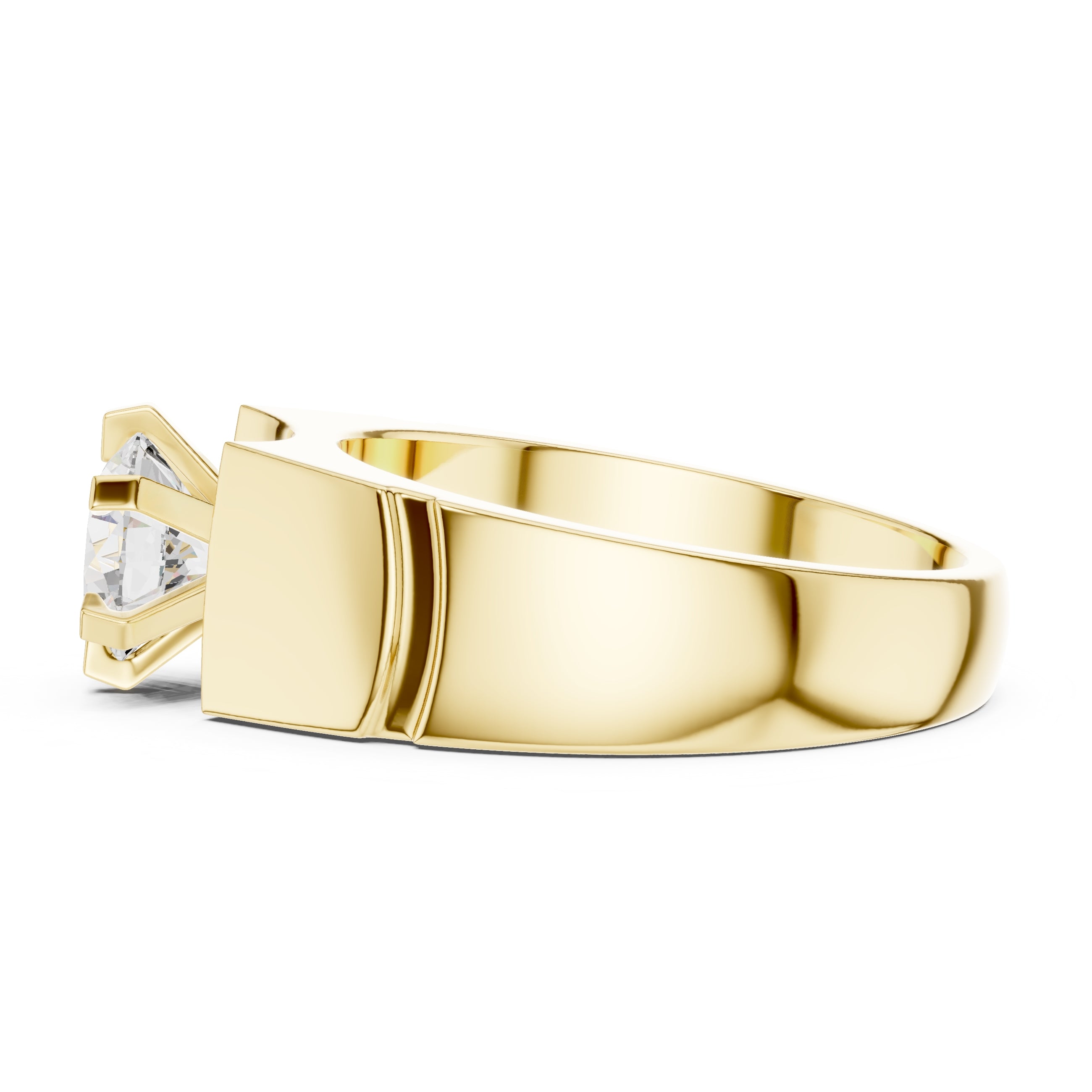The Regal Crest Ring 1.5ct Yellow Gold
