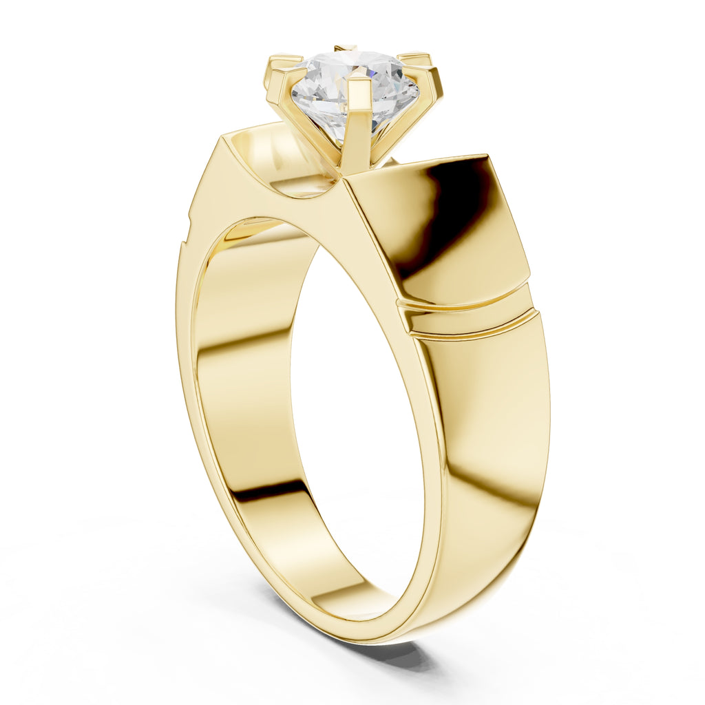 The Regal Crest Ring 1.5ct Yellow Gold