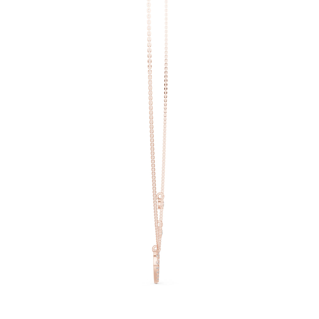 The Romance Drop Chain Pendant Rose Gold