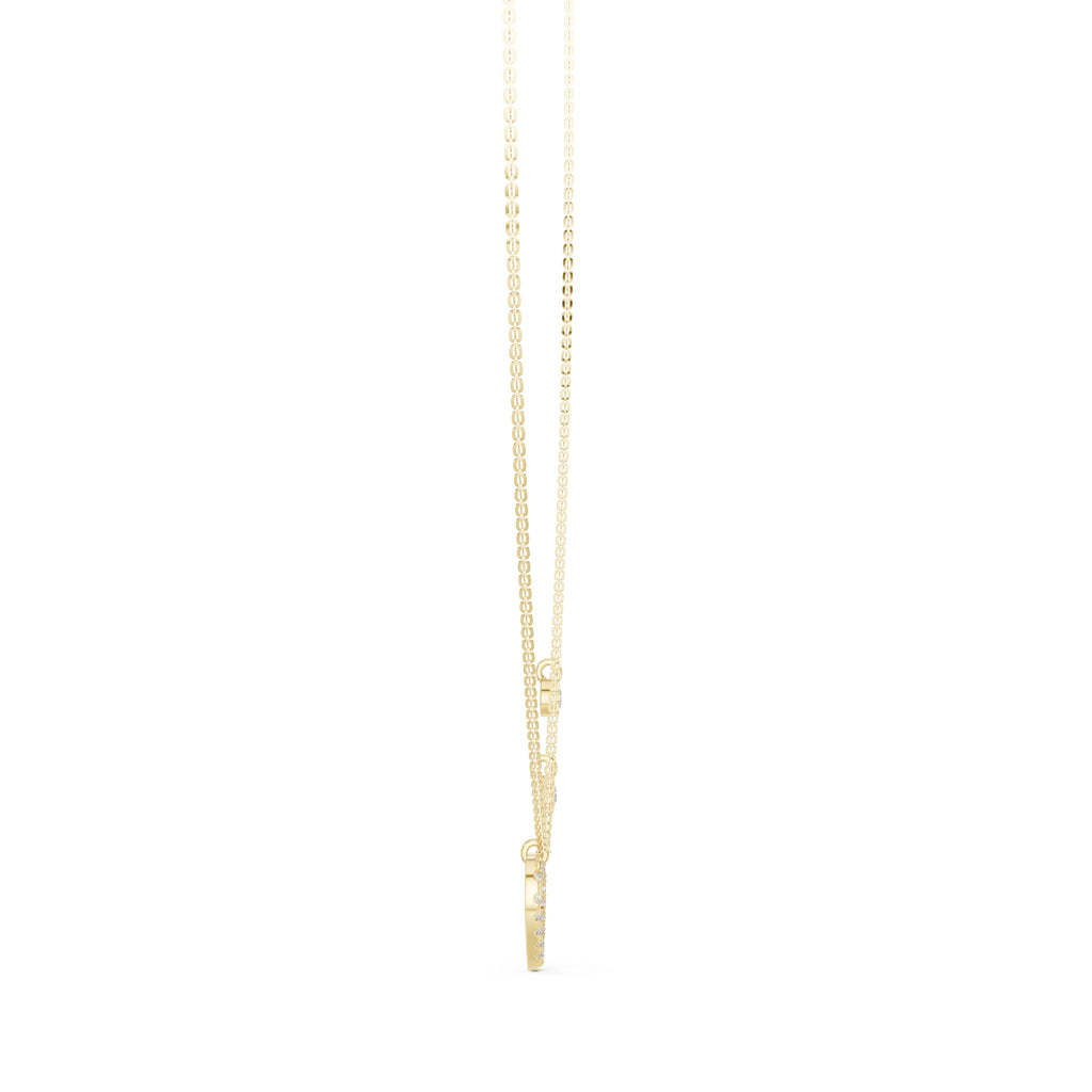 The Romance Drop Chain Pendant Yellow Gold