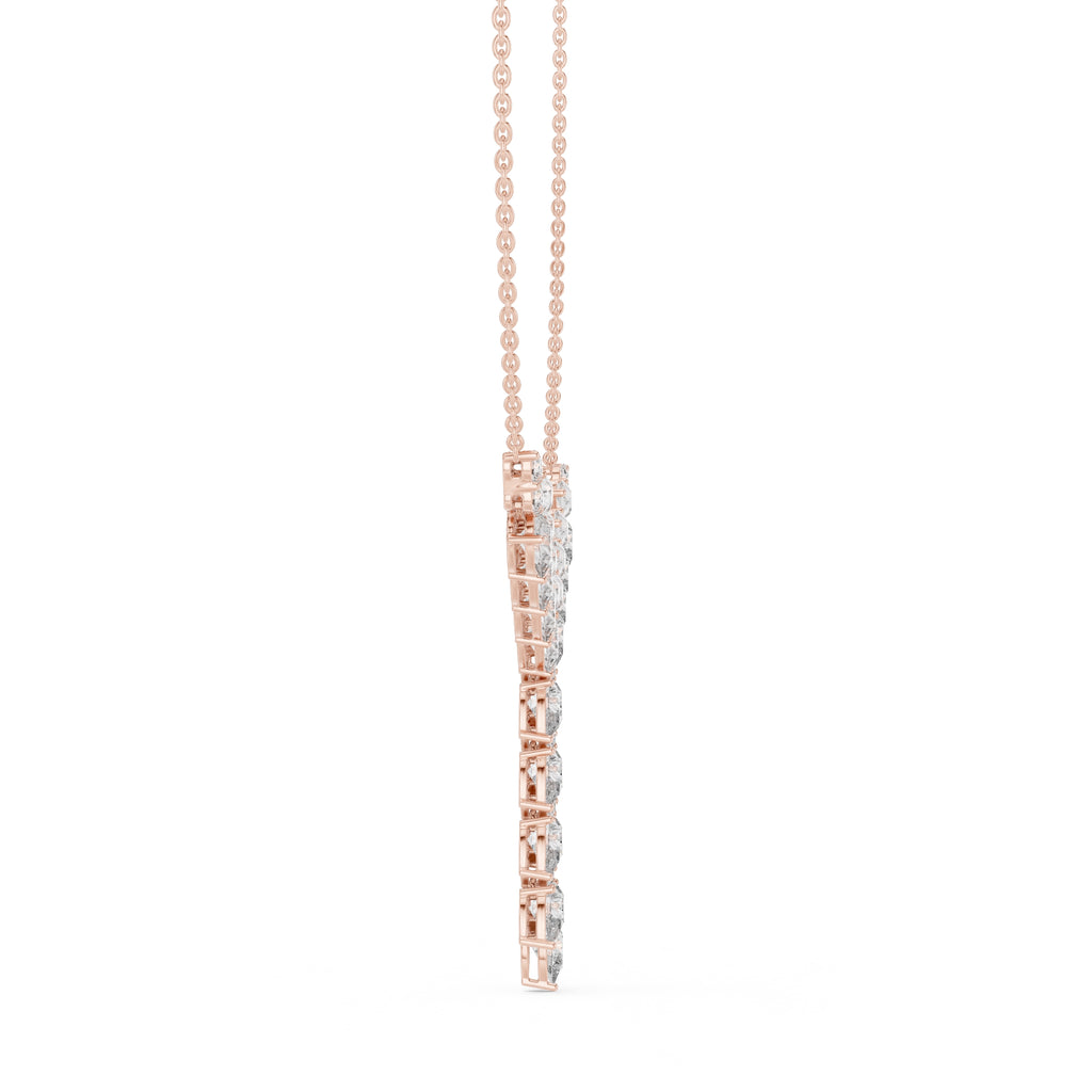 The Majesty Pear-Cut Collar Rose Gold