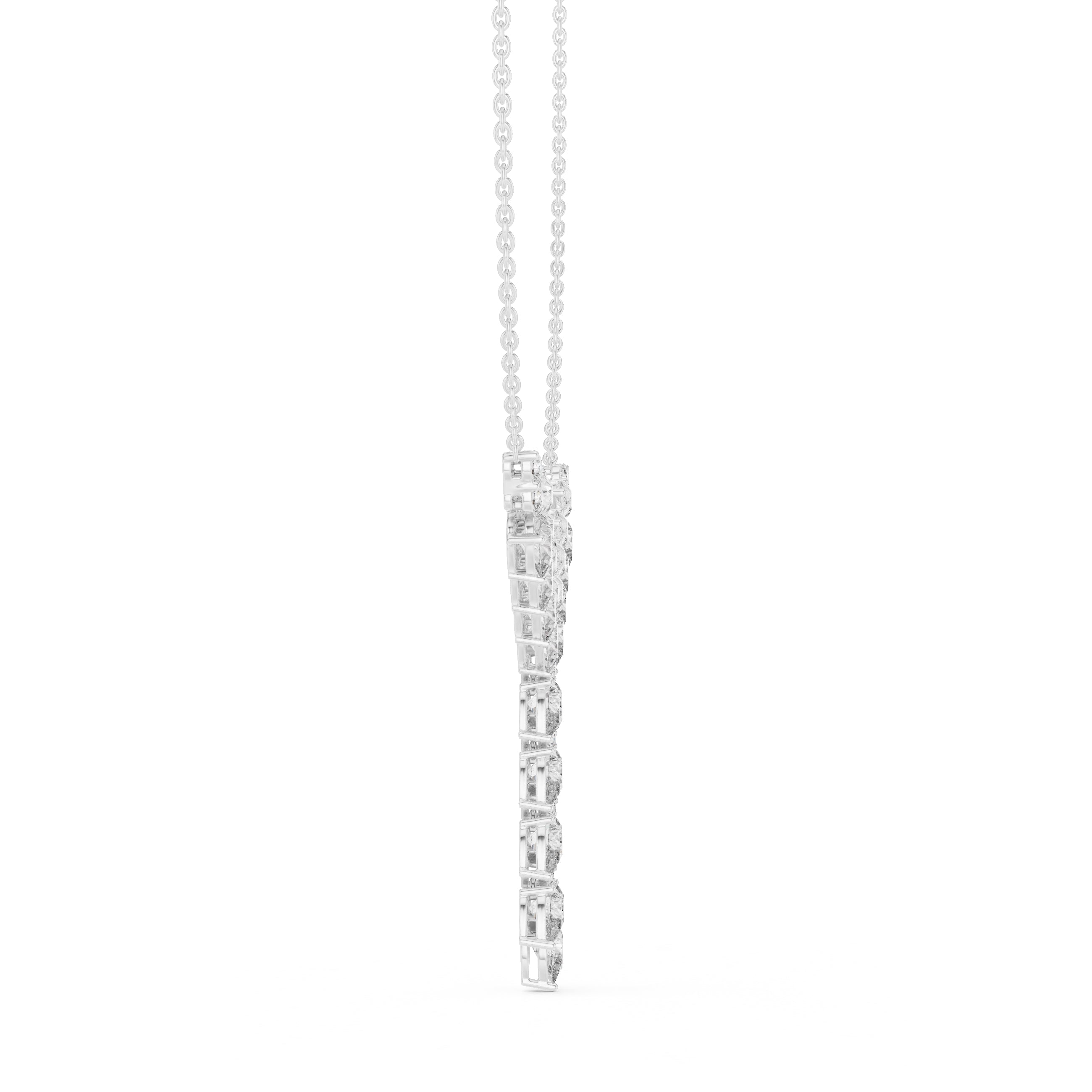 The Majesty Pear-Cut Collar White Gold