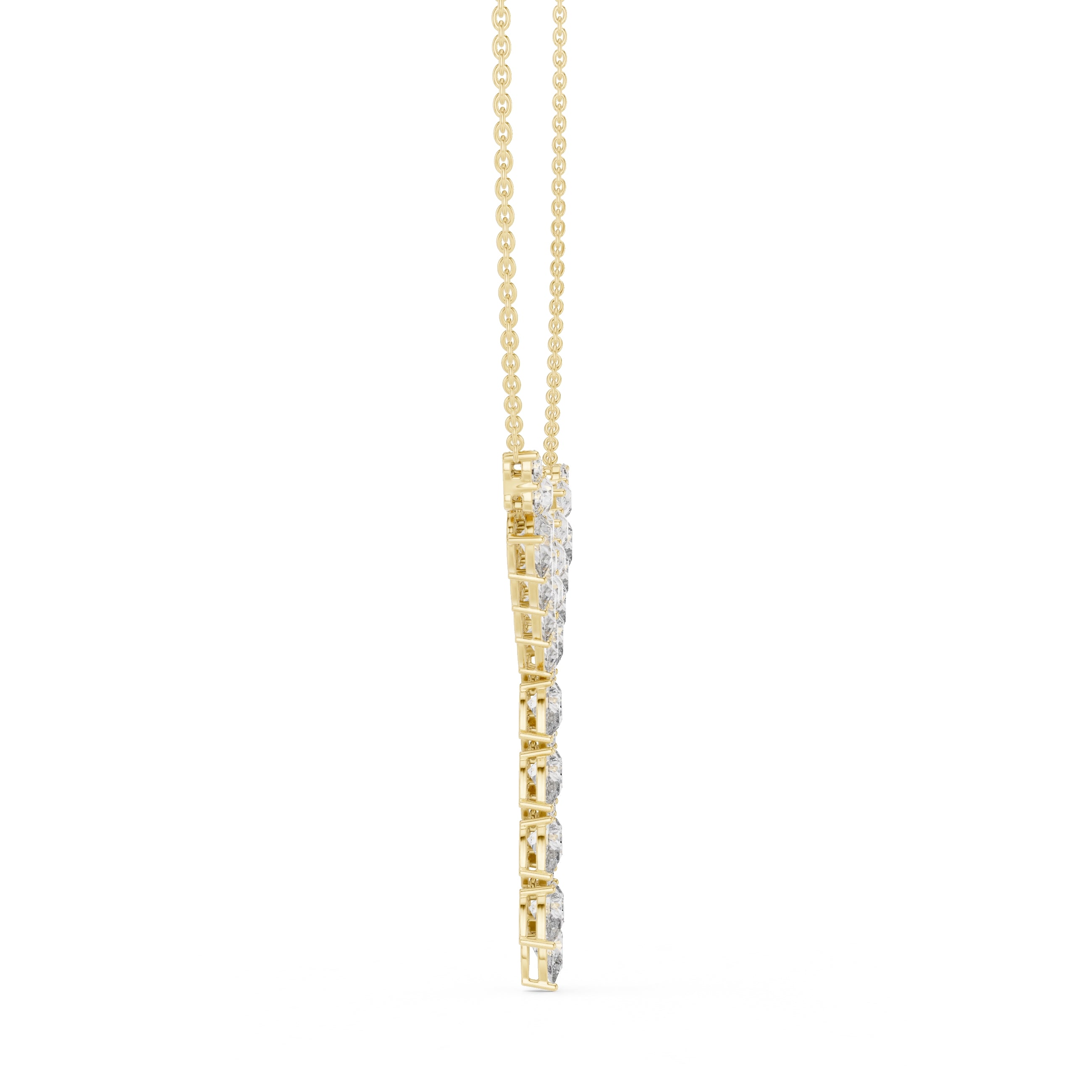The Majesty Pear-Cut Collar Yellow Gold