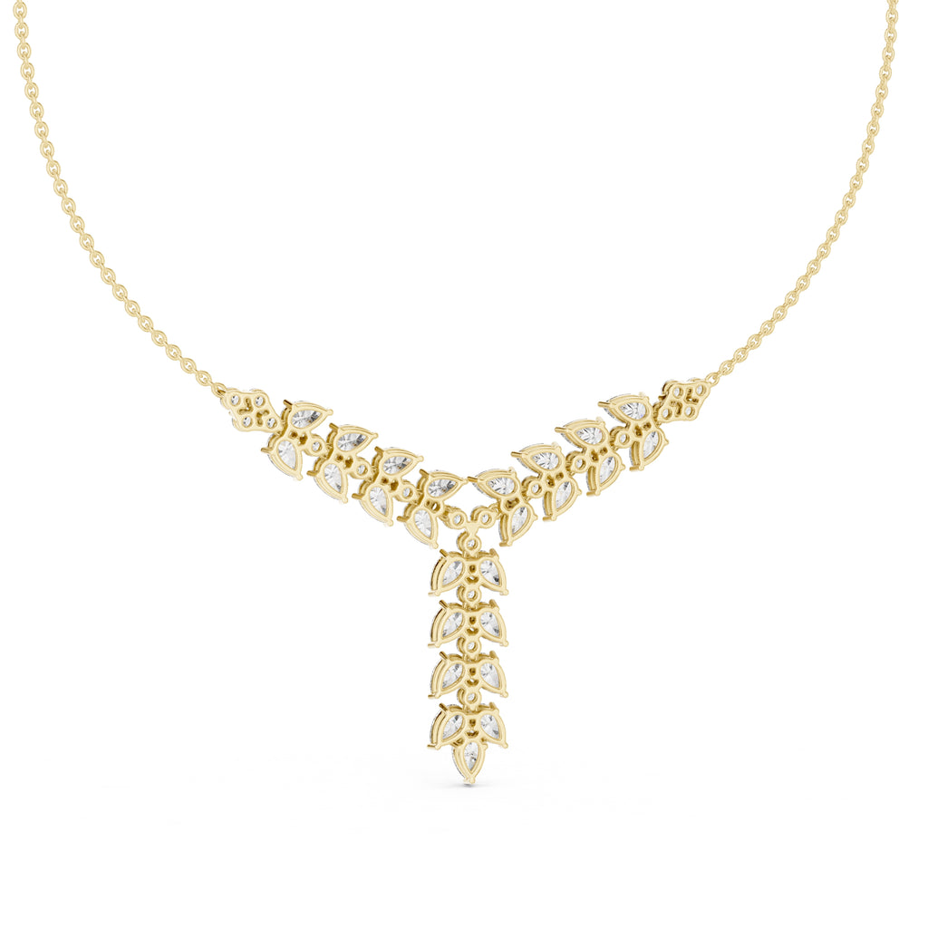 The Majesty Pear-Cut Collar Yellow Gold
