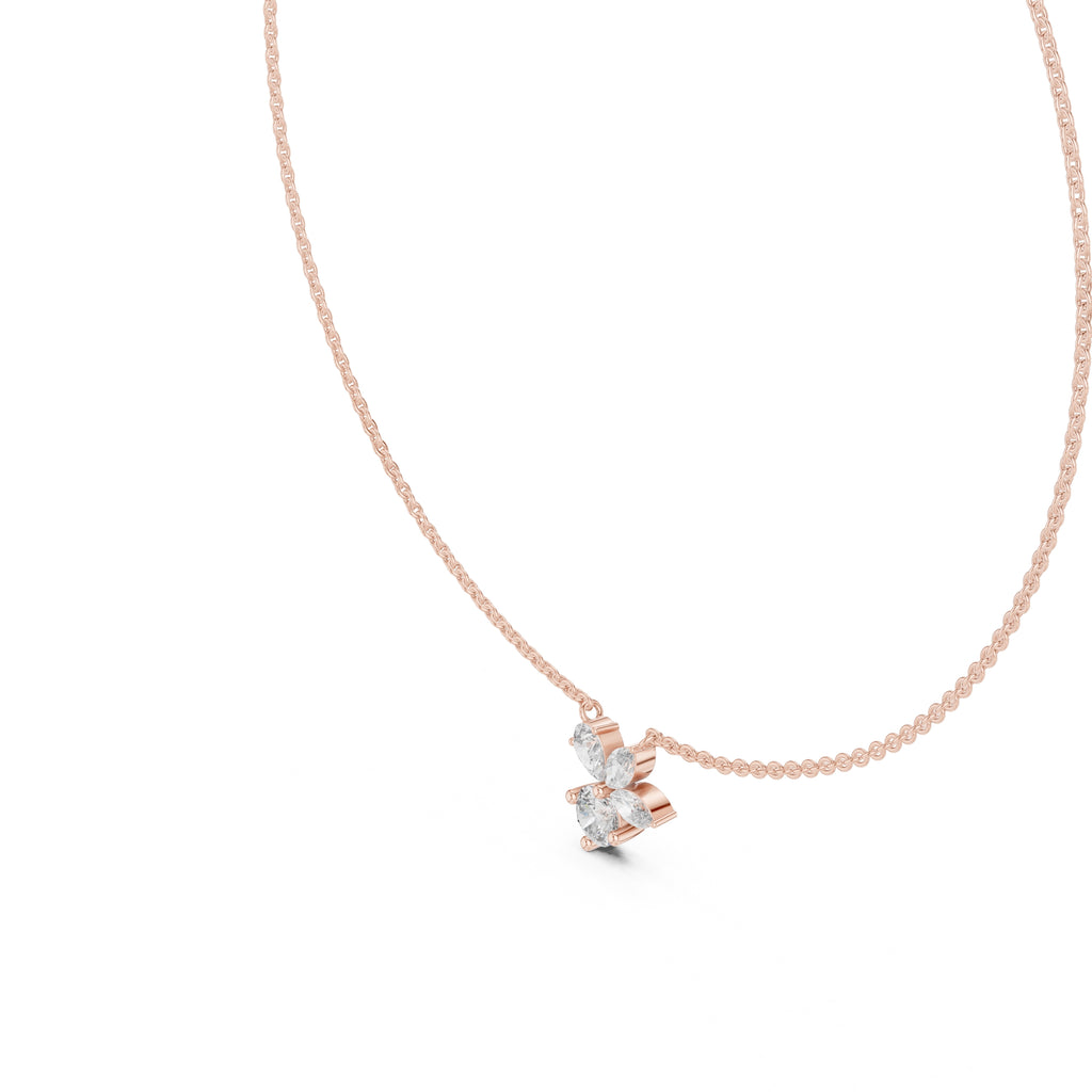 The Blossom Cluster Pendant Rose Gold