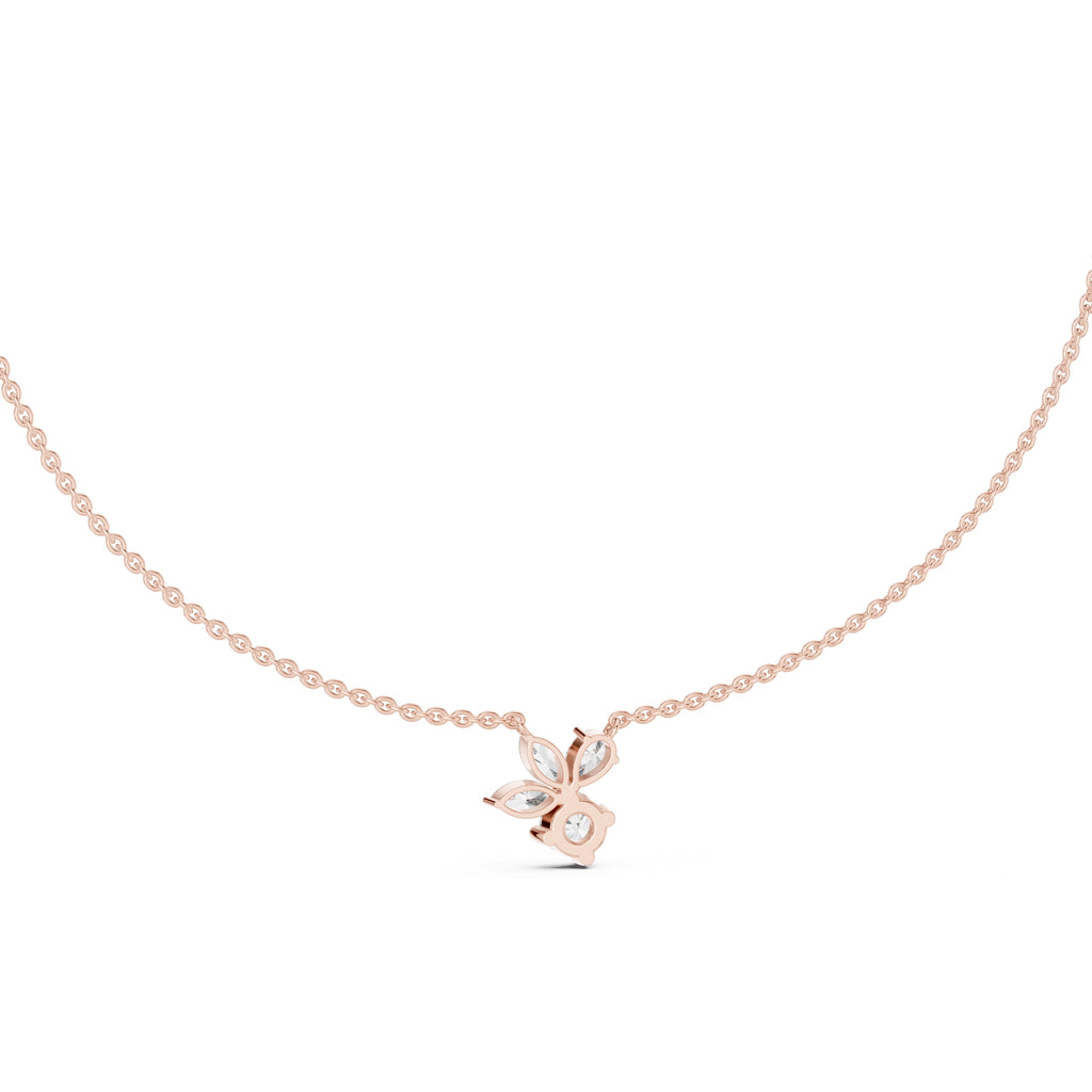 The Blossom Cluster Pendant Rose Gold