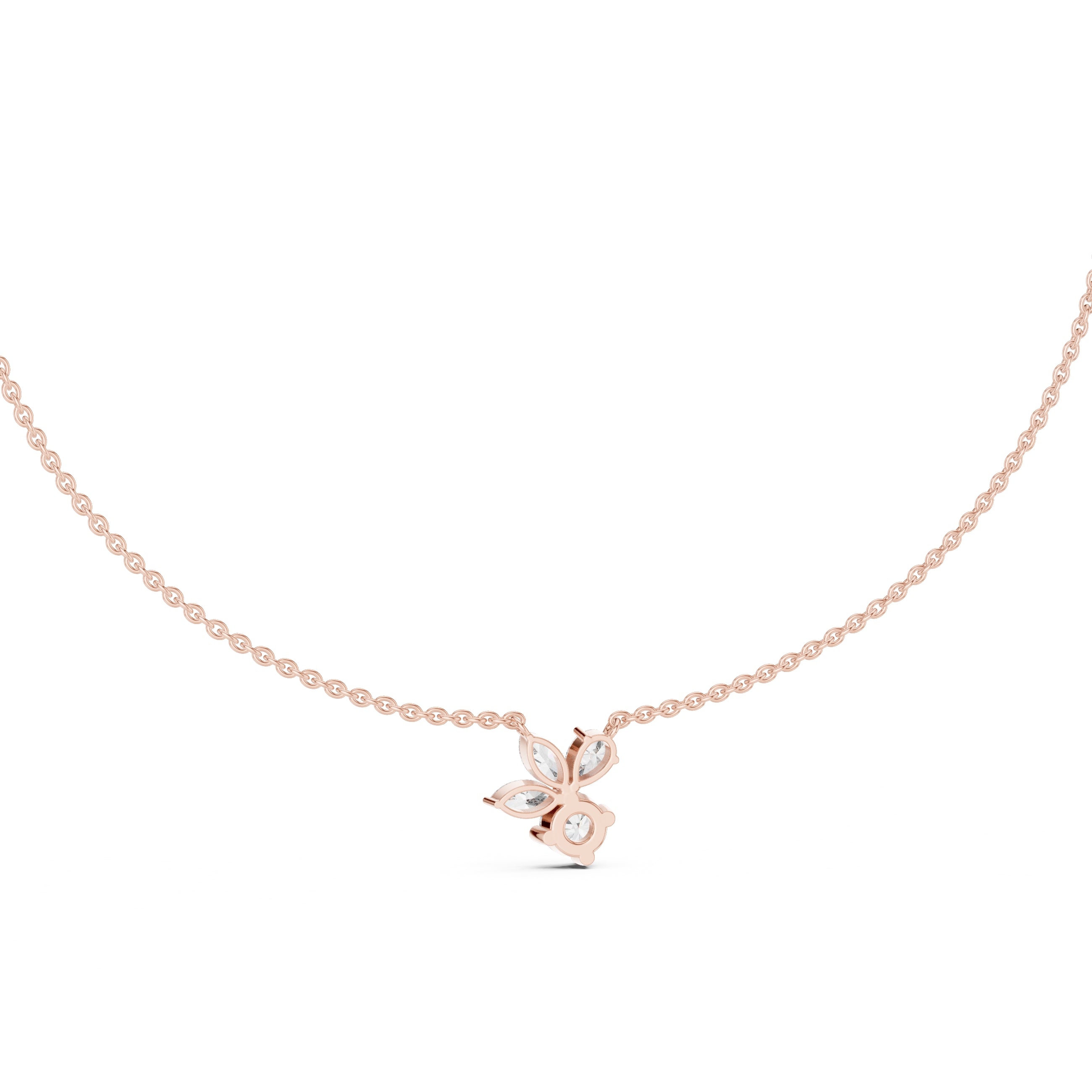 The Blossom Cluster Pendant Rose Gold