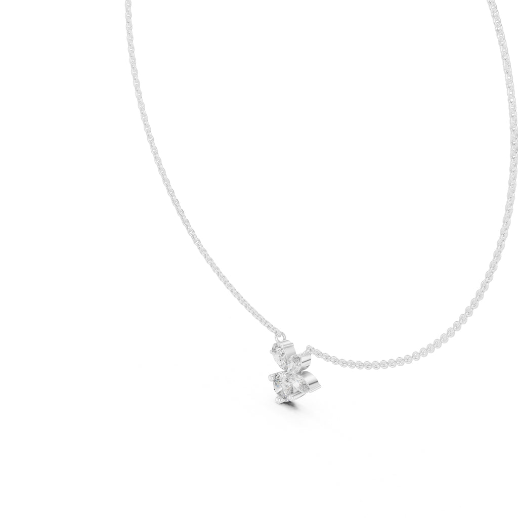 The Blossom Cluster Pendant White Gold