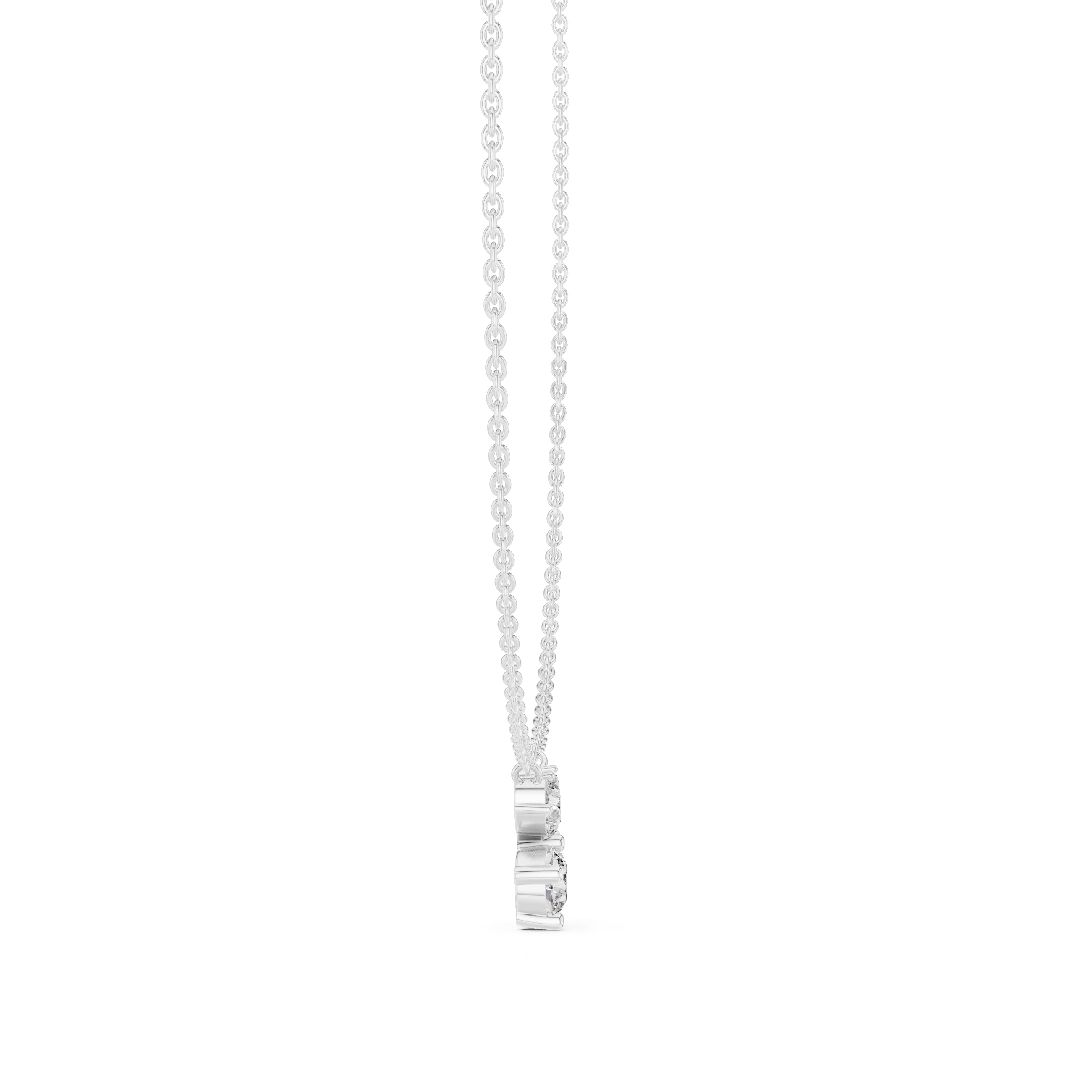 The Blossom Cluster Pendant White Gold