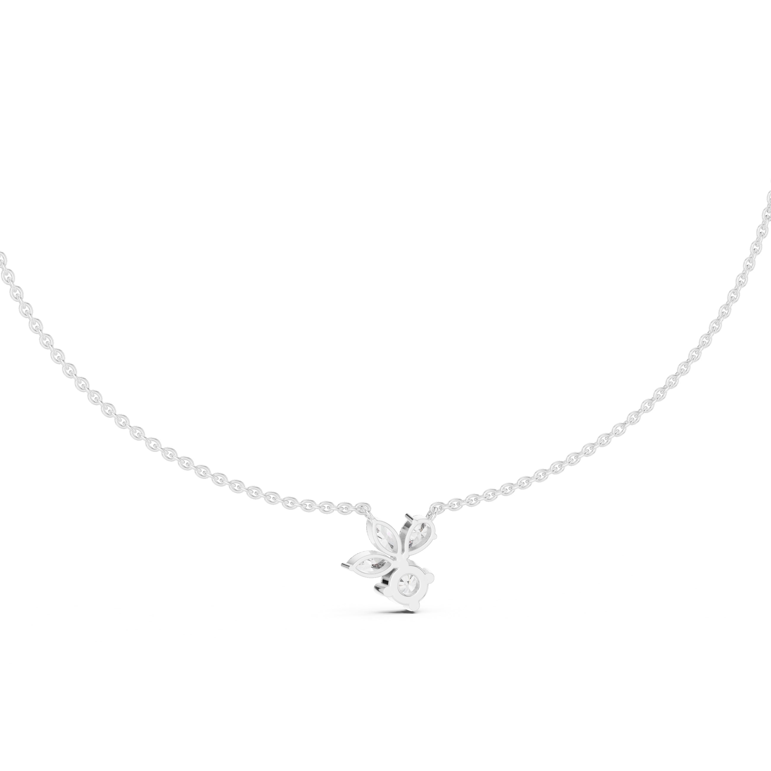 The Blossom Cluster Pendant White Gold